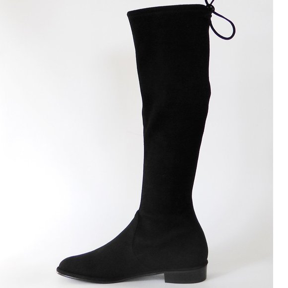 NEW STUART WEITZMAN Kneezie Black Suede Tall Boots - Picture 6 of 13
